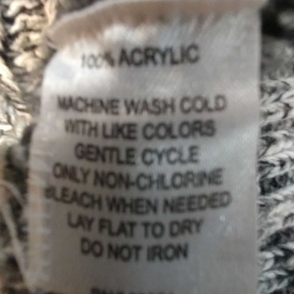 Energie M Juniors Black White Button Front Knit Cardigan Sweater Cozy - Picture 3 of 6